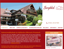 Tablet Screenshot of bergblick-hotel.de